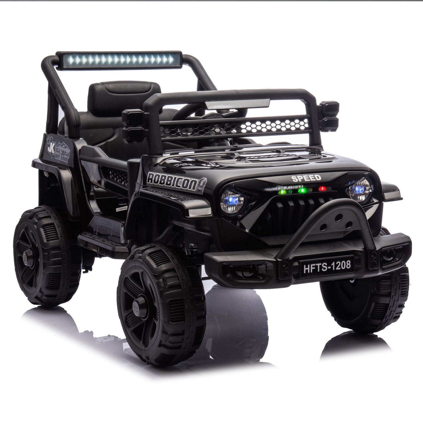 12V Kids Ride on Toys Cars with Parents Control, Toddler Electric Ride on Truck Car with Early Education Function, Riding Toy with 4 Wheel Suspension, MP3, USB, Electric Vehicle for Aged 3+
