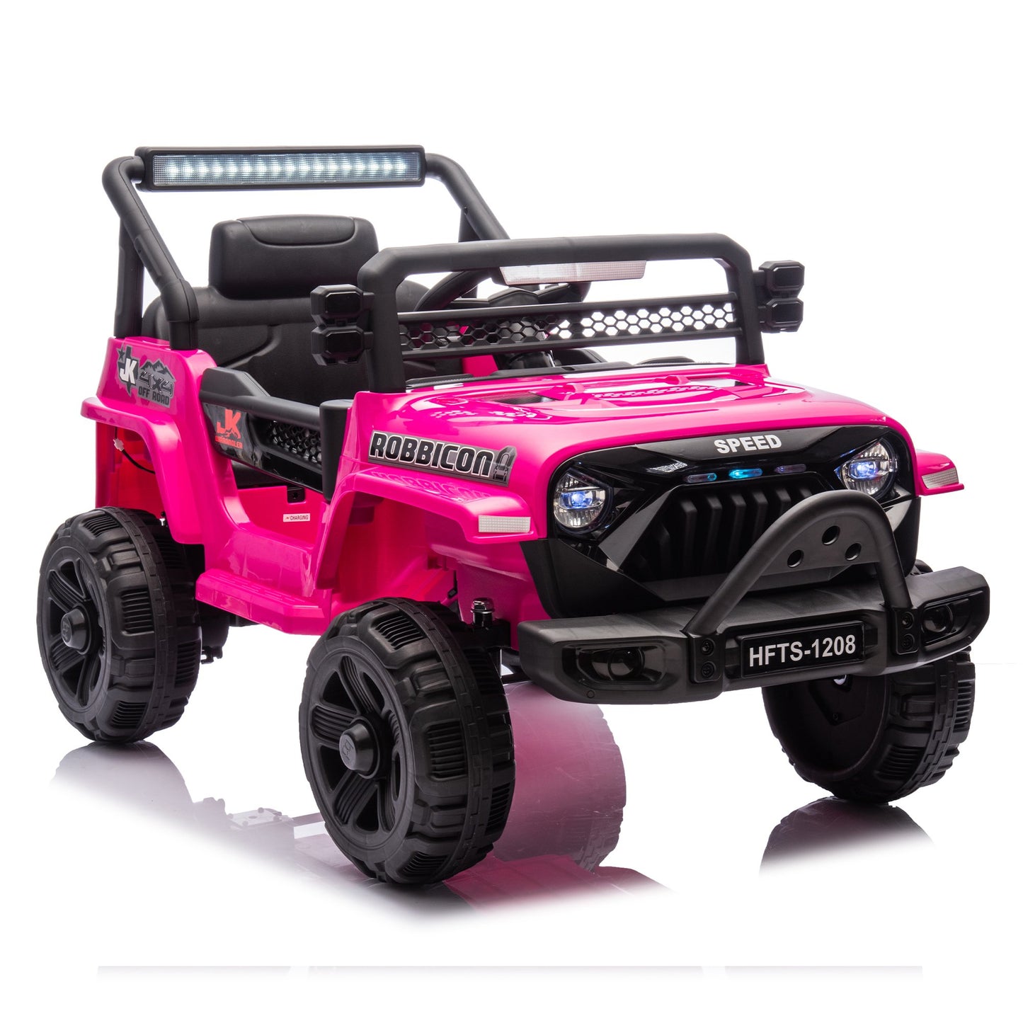 12V Kids Ride on Toys Cars with Parents Control, Toddler Electric Ride on Truck Car with Early Education Function, Riding Toy with 4 Wheel Suspension, MP3, USB, Electric Vehicle for Aged 3+