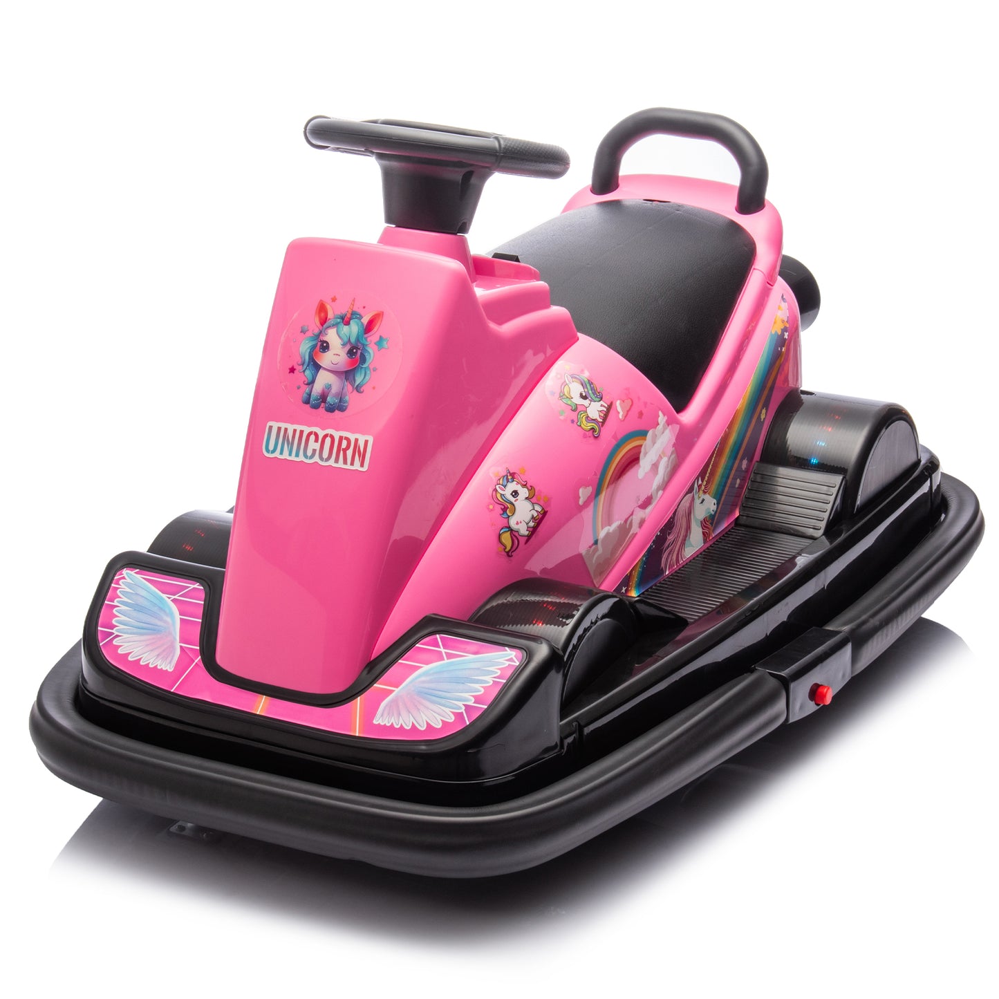 12V Ride on Toy Car for Kids, Electric Car with 360 Degree Rotation&Fast Turn, Toddler Bumper Car, Collision Triggers Sound Effects and Lights, Kids' Electric Vehicles for Boys Girls Aged 3-5