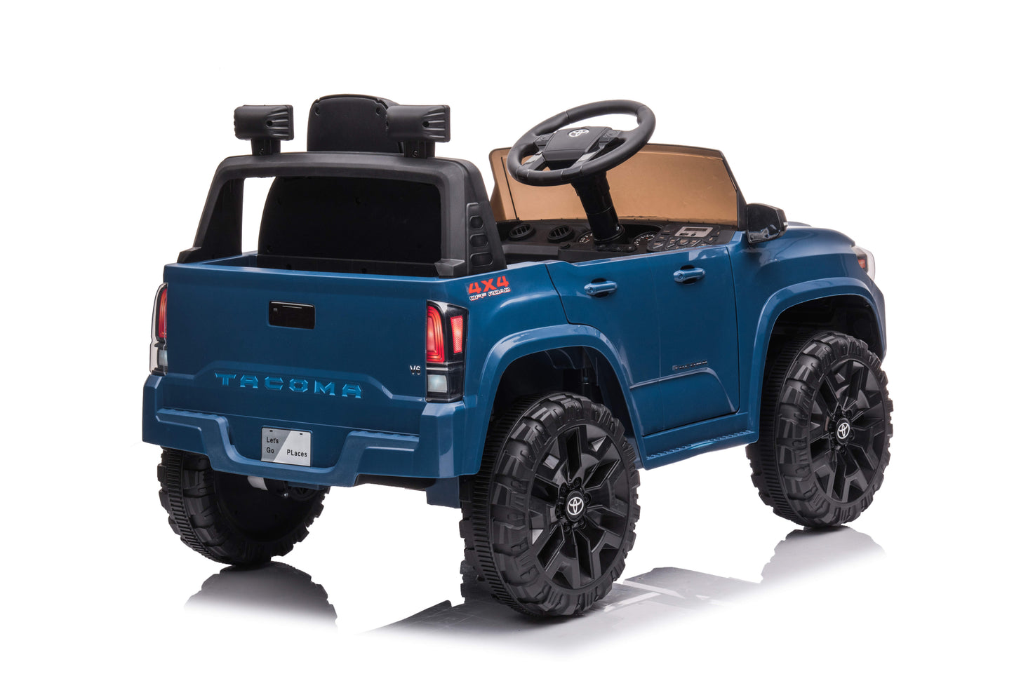 Toyota Tacoma Ride on Truck Toy, 12V Battery Powered Kids Electric Car with Remote Control, Digital Display, Spring Suspension, Storage Space, Music &FM, Gift for Boys Girls Age 3-8 Year