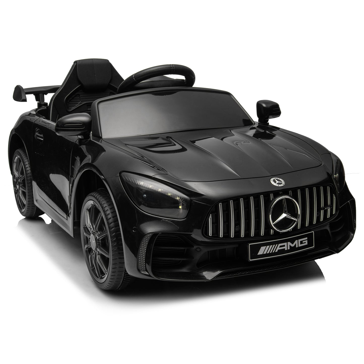 CASEMIOL 12V Licensed Mercedes-Benz Electric Ride on Car, 3 Speed Kids Ride on Toy Cars for Toddler w/ Remote Control, LED Lights, Kids' Electric Vehicles for 3 - 5 Years Old, Multi-color