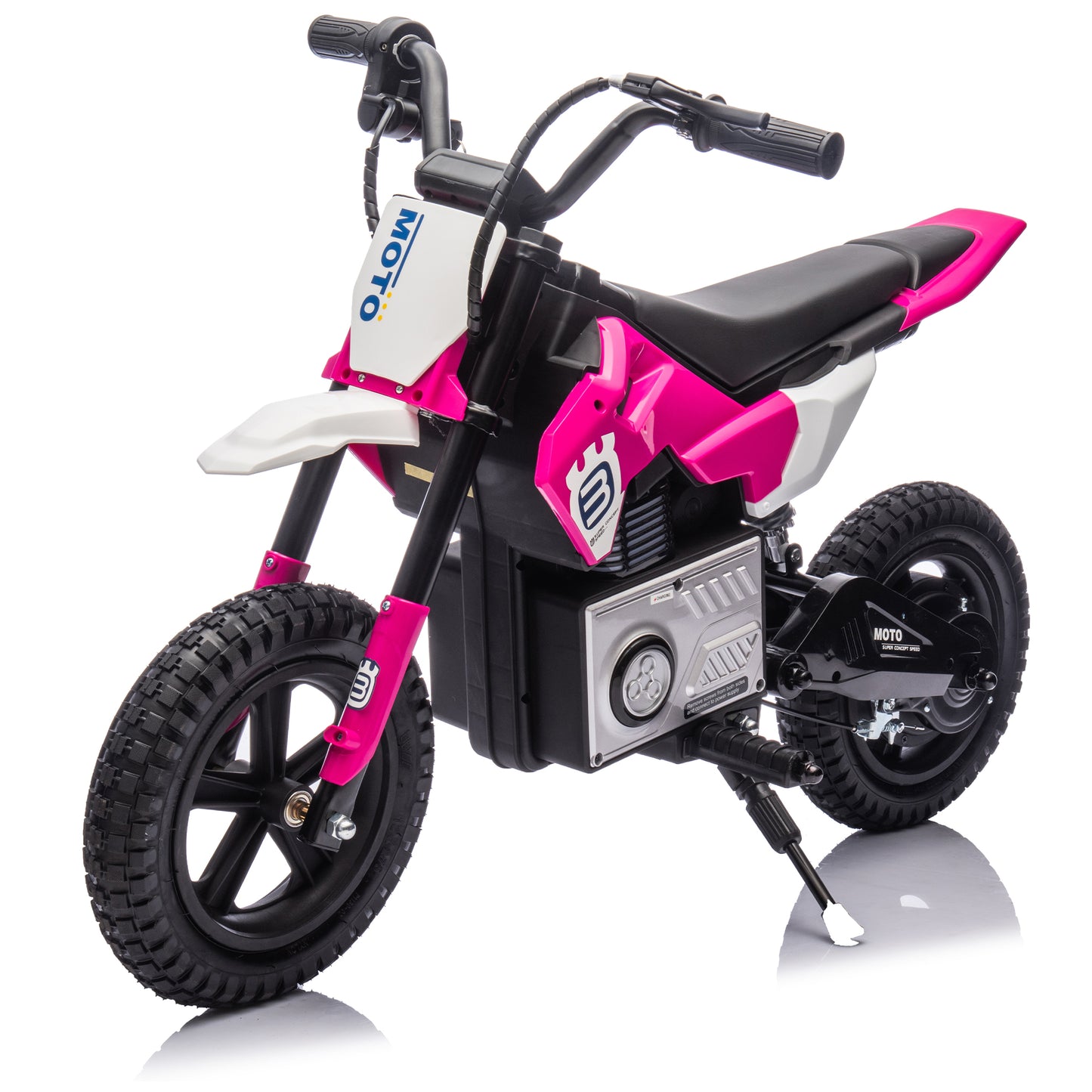 CASEMIOL 24V Kids Electric Dirt Bike, Ride on Motorcycle Toy w/ 200W Motor, Electric Motorbike for Kids Ages 5-15, Speed 3-9 MPH, Outdoor Electric Ride on Toys with LED Lights, Bluetooth, Horn