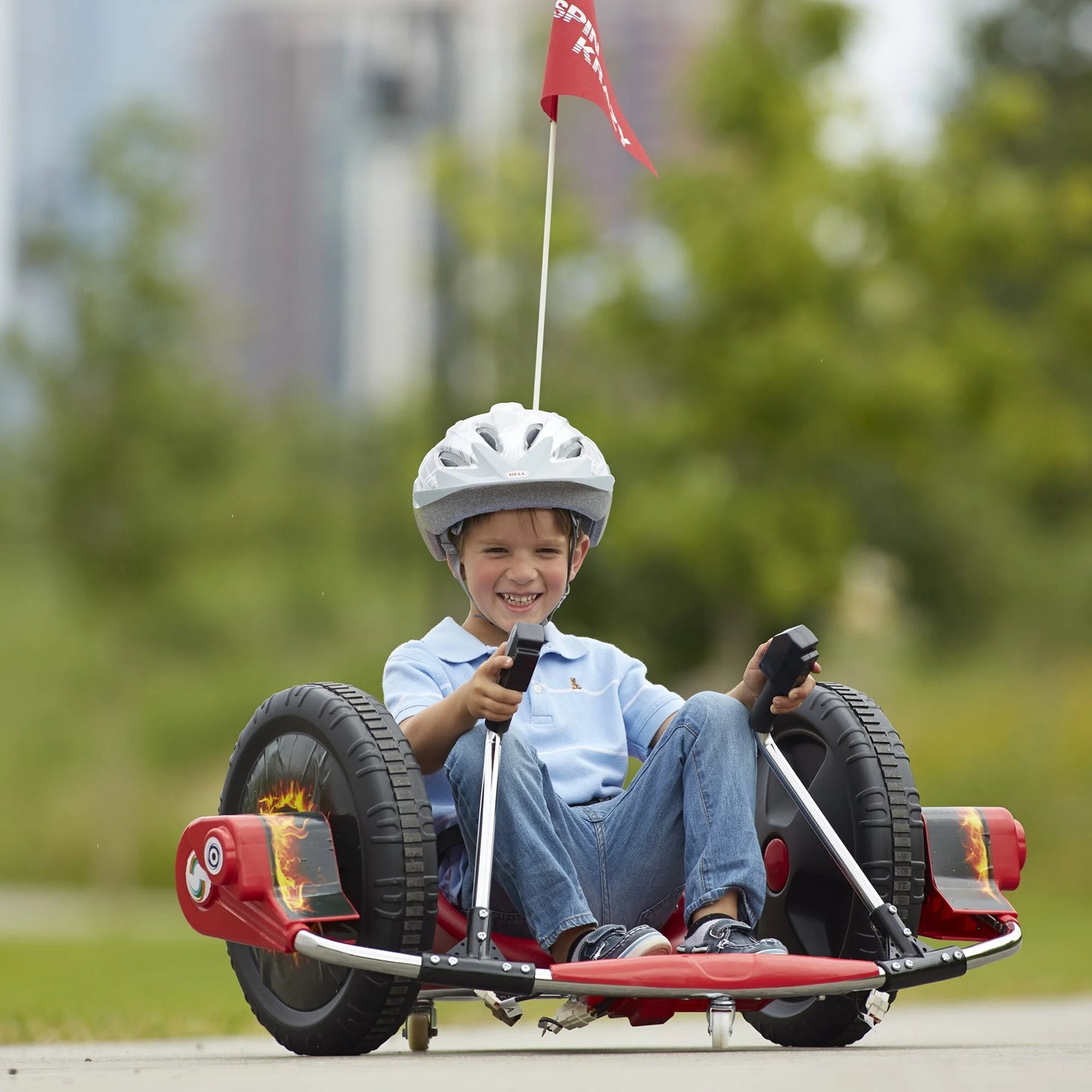 12V Kids Ride on Toys Cars, 360 Degrees Rotating Toddler Ride on Drift Car Electric Drifting Go Kart with Dual Handle Control, Kids' Electric Vehicle with 2 Motors, Pedal Accelerator for Aged 6+