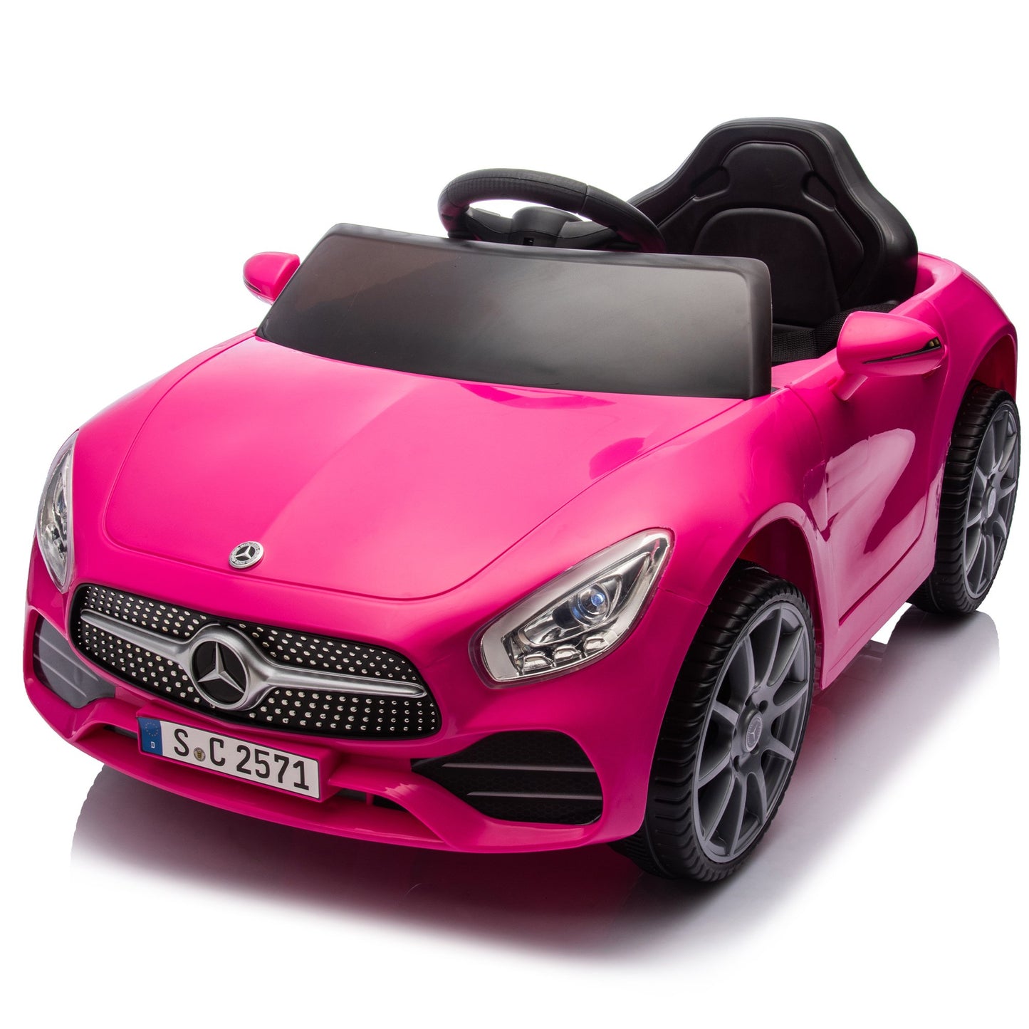 12V Mercedes-Benz CLS 350 Kids Ride on Car Toy with Parents Control, Ride on Toys for Toddler with 4 Wheel Suspension Design, Kids Electric Car with Music, Bluetooth, USB for Aged 2-4
