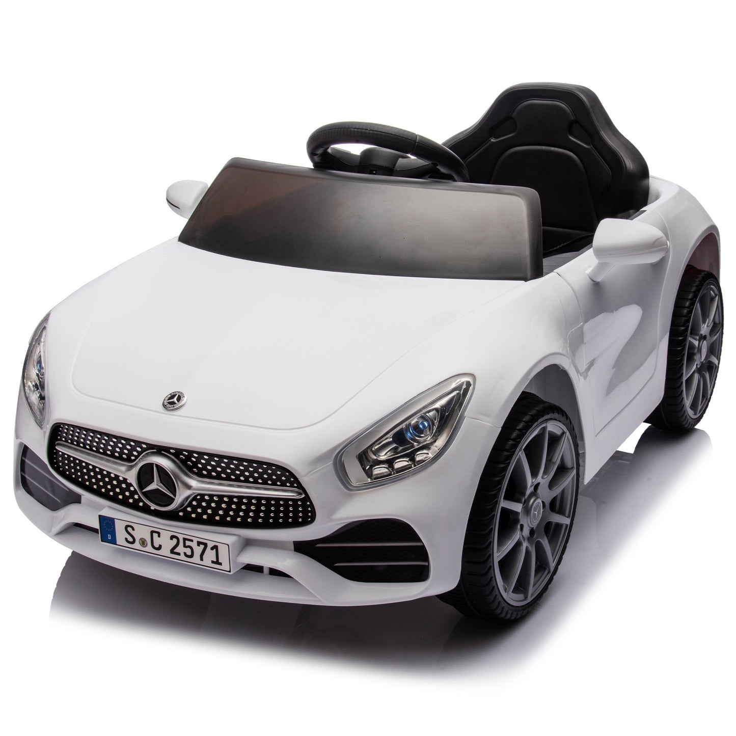 12V Mercedes-Benz CLS 350 Kids Ride on Car Toy with Parents Control, Ride on Toys for Toddler with 4 Wheel Suspension Design, Kids Electric Car with Music, Bluetooth, USB for Aged 2-4