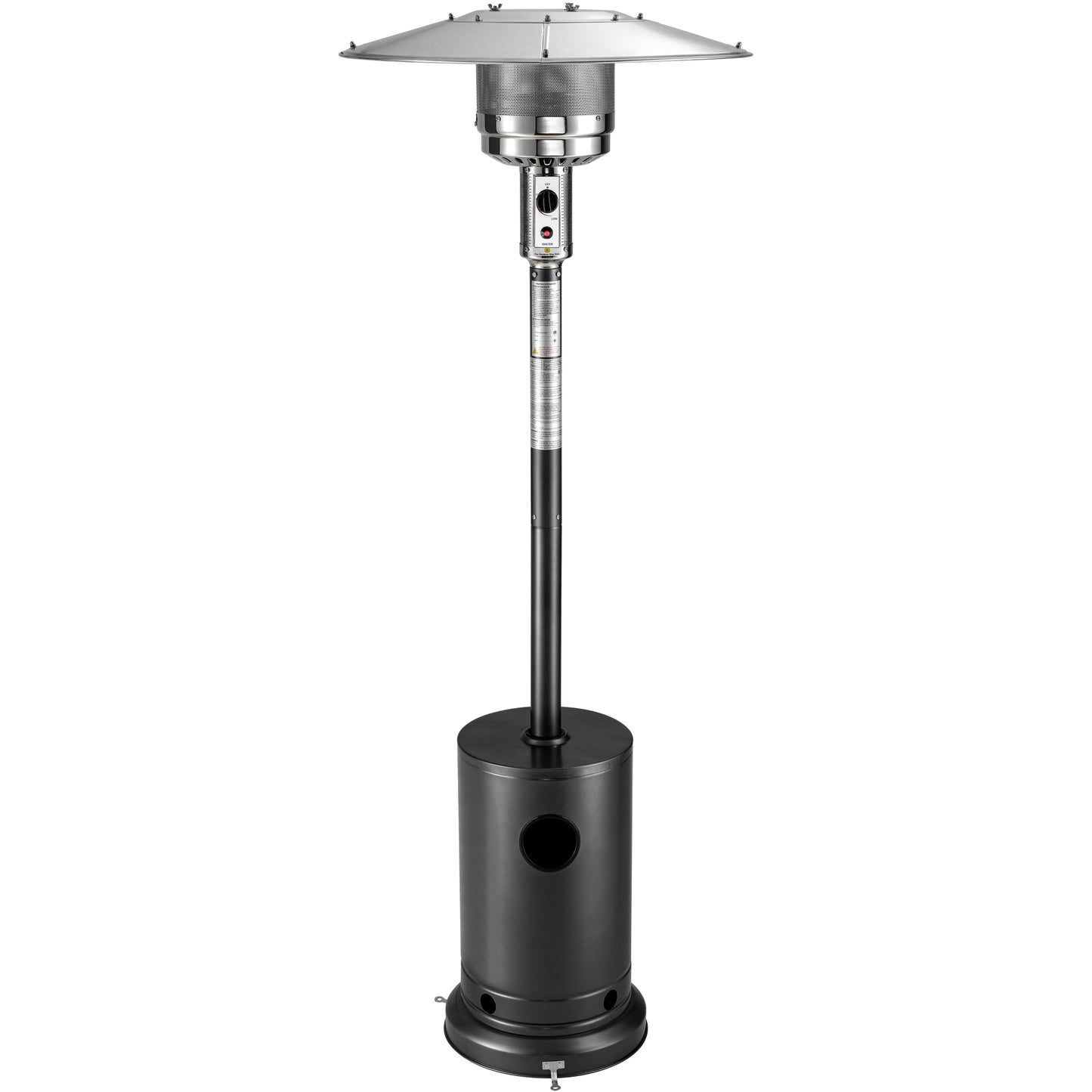 48000 BTU Patio Heater, Propane/Butane Outdoor Heaters for Patio, Outdoor Heater with Automatic Shut-Off, Patio Heaters for Outdoor Use with Anti-Tilt Switch, Outdoor Space Heater with Wheels