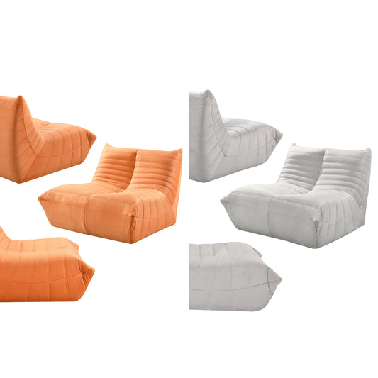 39" Bean Bag Chair for Adults, Sofa with Ergonomic Design, Reading Chair with High Resilience Sponge, Non-Deformable, Floor Chairs with Backrest, Fireside Chair, Lazy Sofa Chair for Bedroom