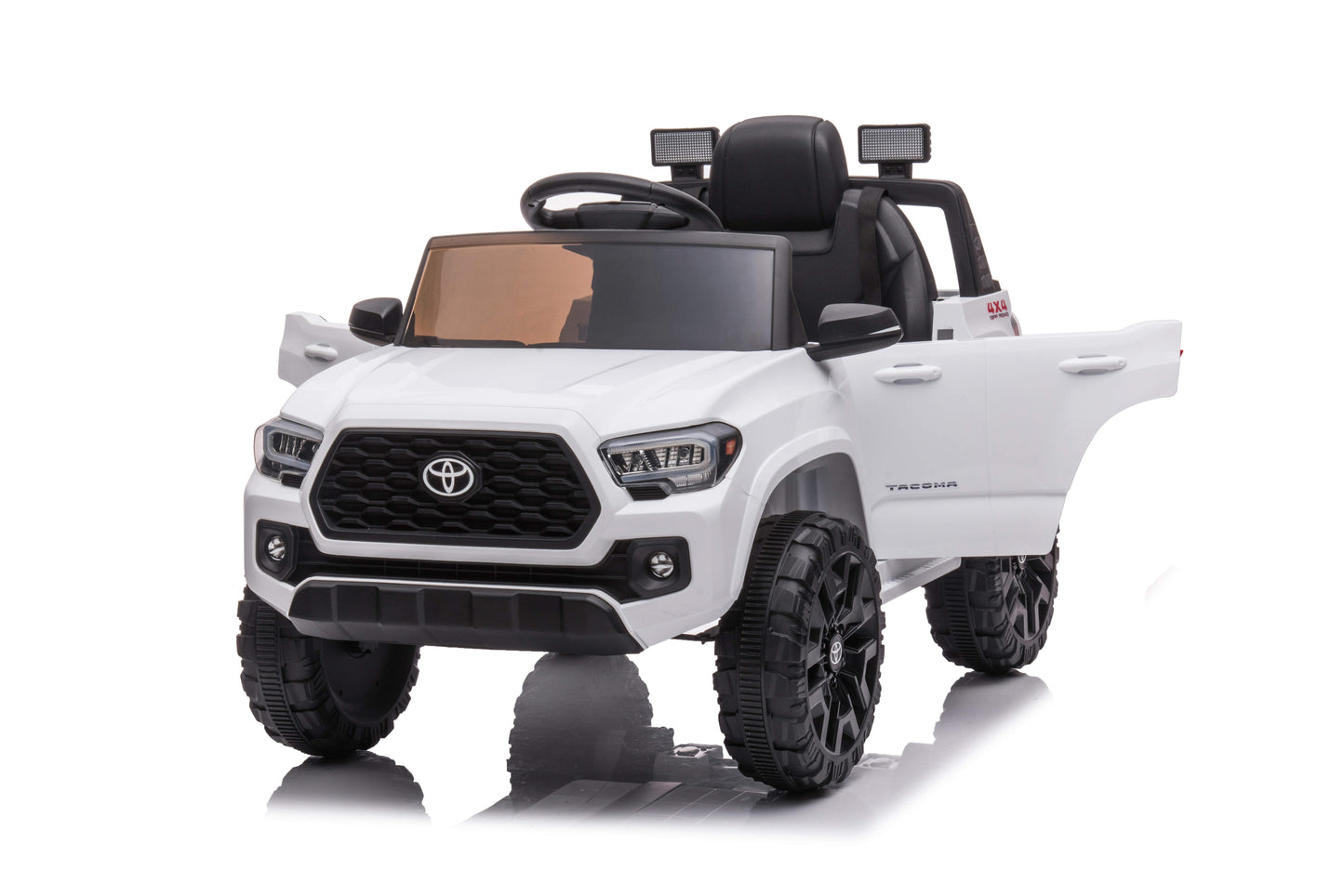 Toyota Tacoma Ride on Truck Toy, 12V Battery Powered Kids Electric Car with Remote Control, Digital Display, Spring Suspension, Storage Space, Music &FM, Gift for Boys Girls Age 3-8 Year