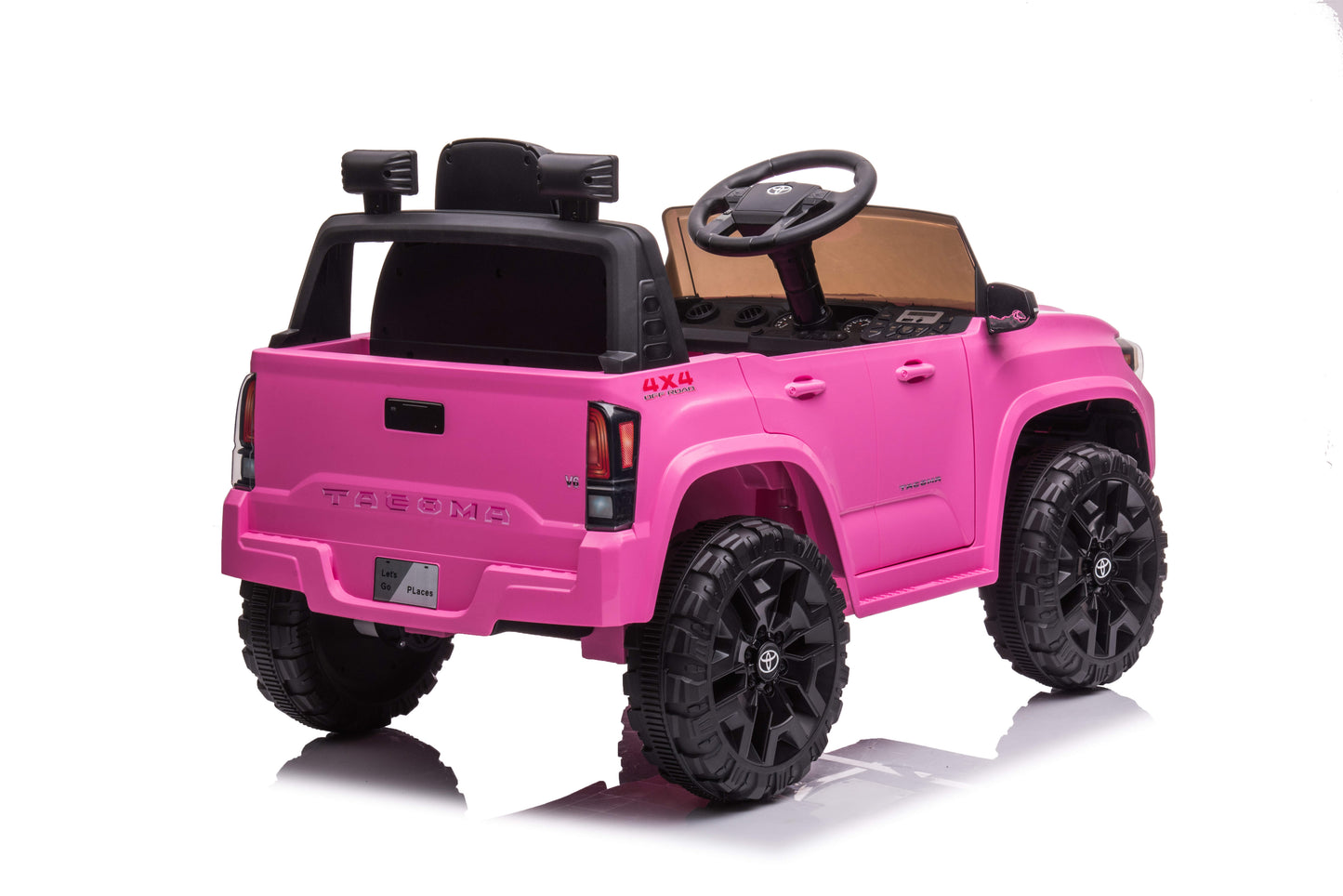 Toyota Tacoma Ride on Truck Toy, 12V Battery Powered Kids Electric Car with Remote Control, Digital Display, Spring Suspension, Storage Space, Music &FM, Gift for Boys Girls Age 3-8 Year