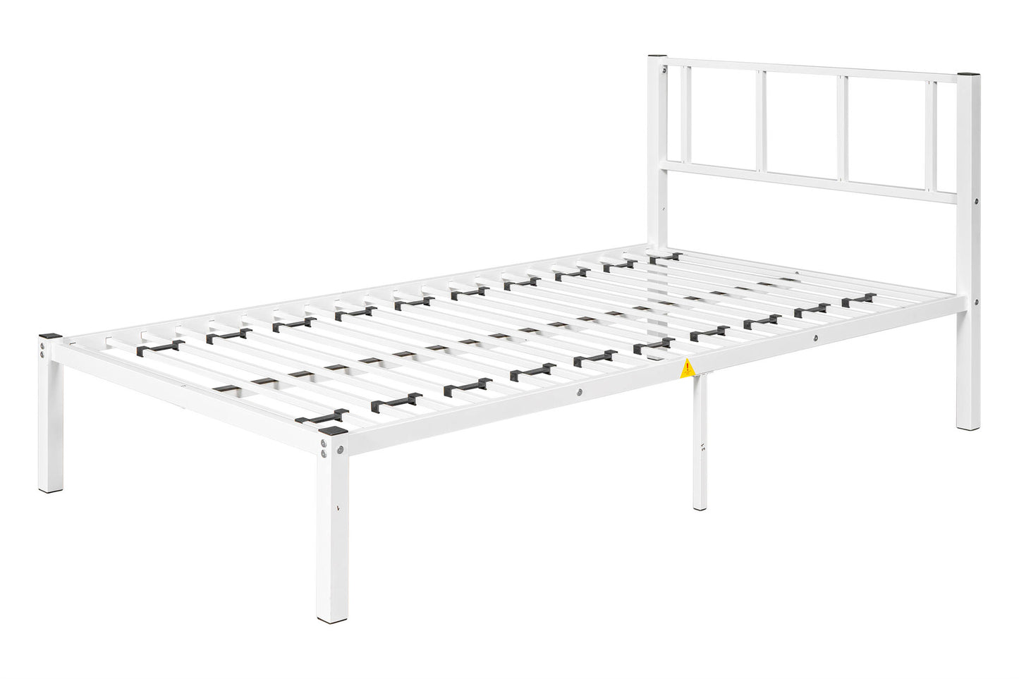 CASEMIOL Metal Twin Triple Bunk Bed for 3 Kids with Guardrail Ladder, Twin Over Twin Over Twin Bunk Beds, Separates Into 3 Twin Beds, Noise Reduced Structure,