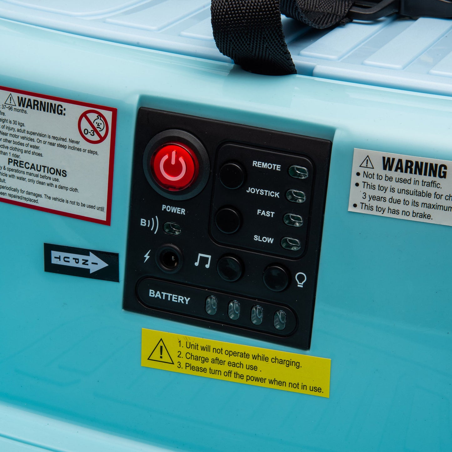 CASEMIOL 12V Bumper Car, Electric Ride On Bumper Car for Kids & Toddlers 1.5-6 Years Old, 3-Speed Baby Bumping Toy Cars with Remote and Self-Drive, LED Lights & 360 Degree Spin, Sound, Blue