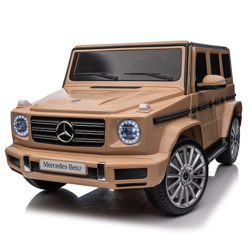 24V Ride on Toys Cars for Kids with Remote Control and Center Control, Mercedes Benz G500 Electric Vehicle with Damping System Ride on Truck with 550w Motor, Bluetooth for Kids Aged 3-6, Black Free 30-day r