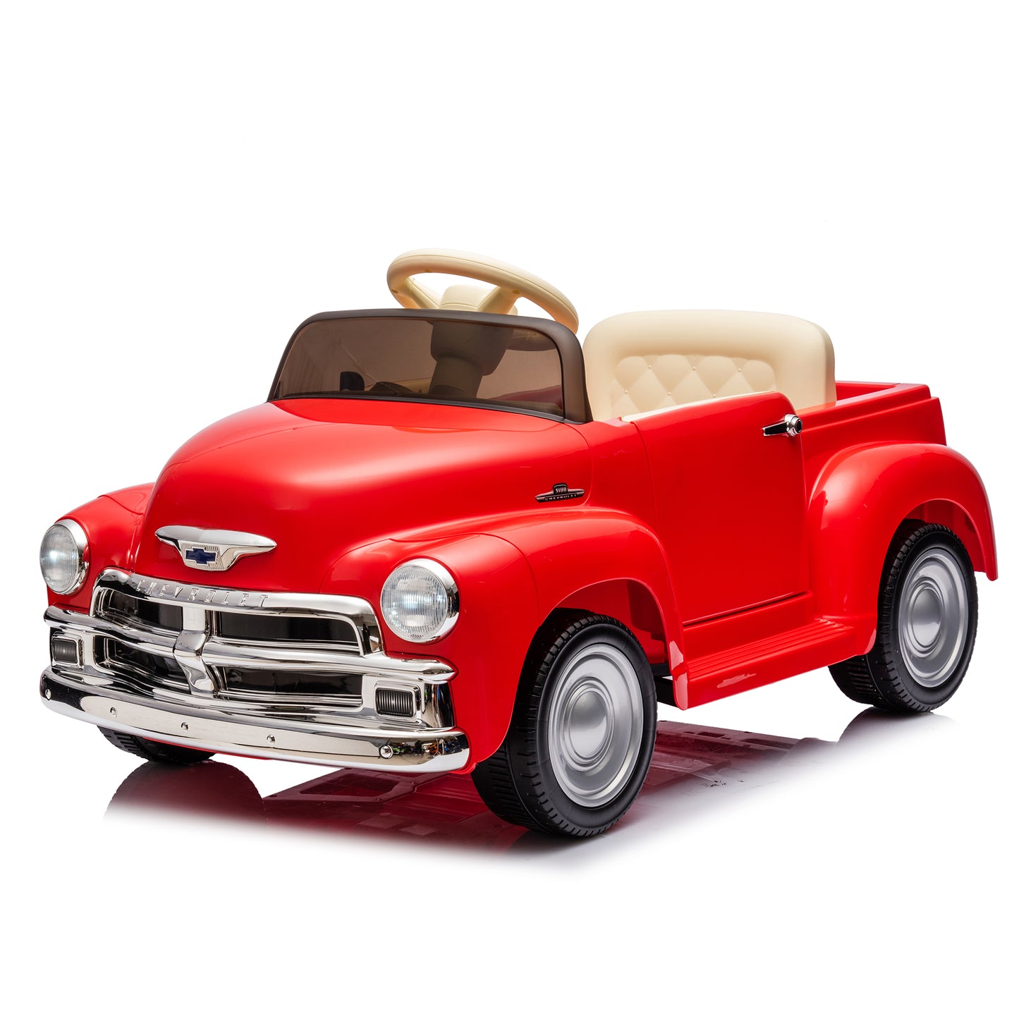 12V Licensed Chevrolet 3100 Kids Ride On Toy Car with Parents Control, Vintage Ride On Pickup Car, Kids Electric Car with LED Lights, Bluetooth, USB, Kids' Electric Vehicles for Girls Age 3+