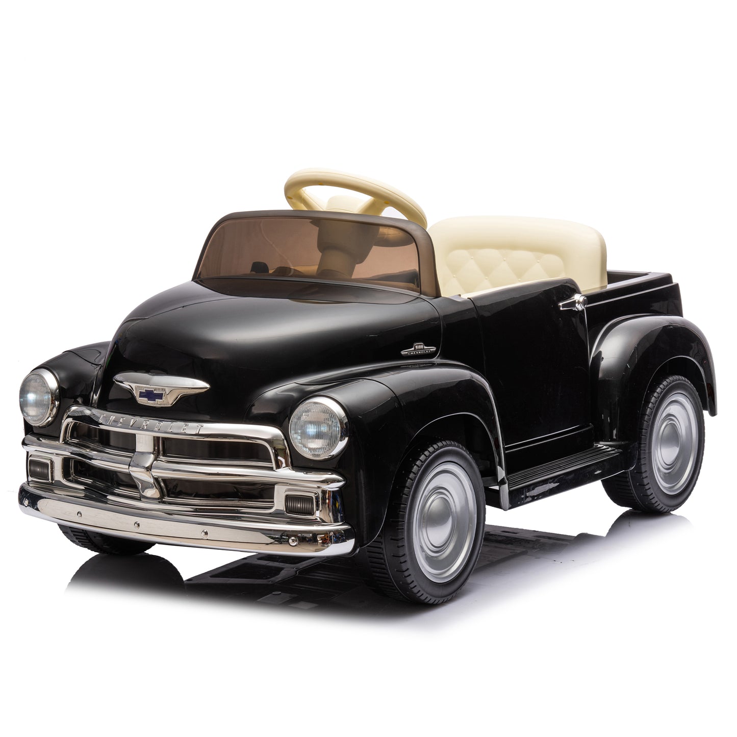 12V Licensed Chevrolet 3100 Kids Ride On Toy Car with Parents Control, Vintage Ride On Pickup Car, Kids Electric Car with LED Lights, Bluetooth, USB, Kids' Electric Vehicles for Girls Age 3+