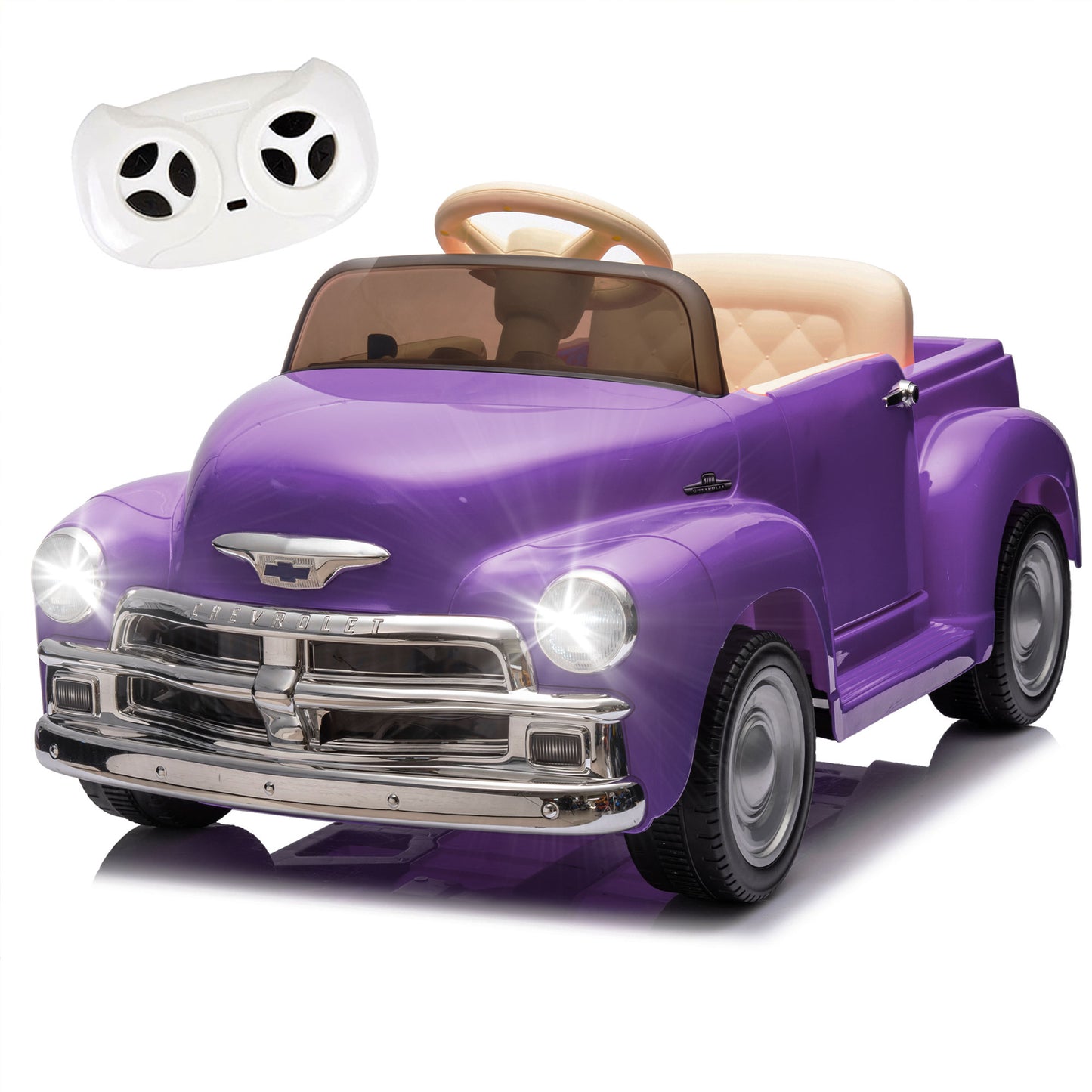 12V Kids Ride on Car w/ Remote Control, Licensed Chevrolet Ride on Toys for Kids 3-8, Powered Electric Car for Toddler, Back to School Gifts for Grils & Boys, LED, Bluetooth