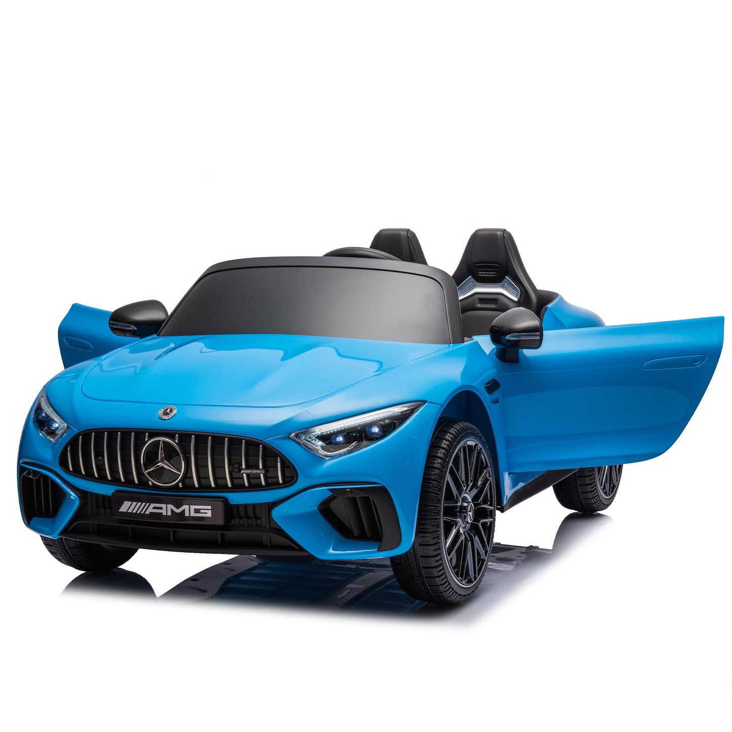 24V Ride on Car w/Parent Remote Control, Licensed Mercedes-Benz SL63 Powered Ride On Toy Car for Kids, Electric Car for Boy w/Music Bluetooth/LED Headlight/Belt, 200w Super Powerful Motor, Black