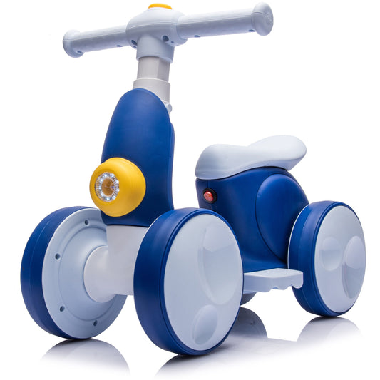 Toddler Car 6V Ride On Toys, Electric Vehicles for Boys & Girls 1 2 3 Years Gift with Remote Control, Bubble Function, LED Headlights, Music, Pedal, Horn - Navy blue