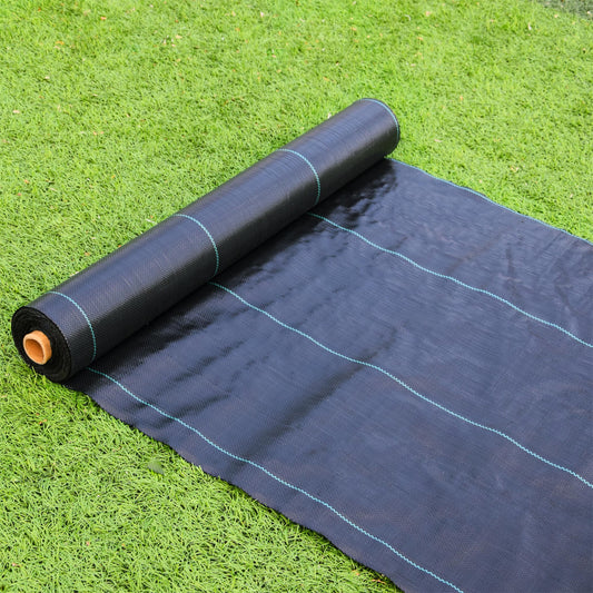 4ft x 300ft Weed Barrier Landscape Fabric, 3.5oz Dual-Layer Heavy Duty Garden Fabric Weed Barrier, Corrosion-Resistant, Landscaping Fabric for Garden, Greenhouse, Orchard Weed Control, Black