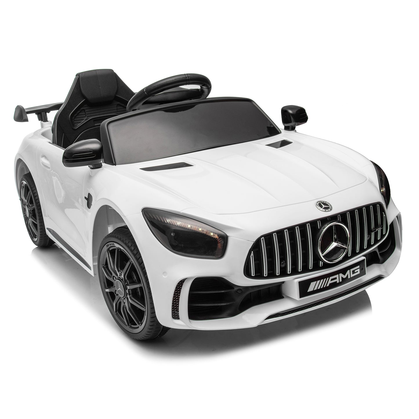 CASEMIOL 12V Licensed Mercedes-Benz Electric Ride on Car, 3 Speed Kids Ride on Toy Cars for Toddler w/ Remote Control, LED Lights, Kids' Electric Vehicles for 3 - 5 Years Old, Multi-color