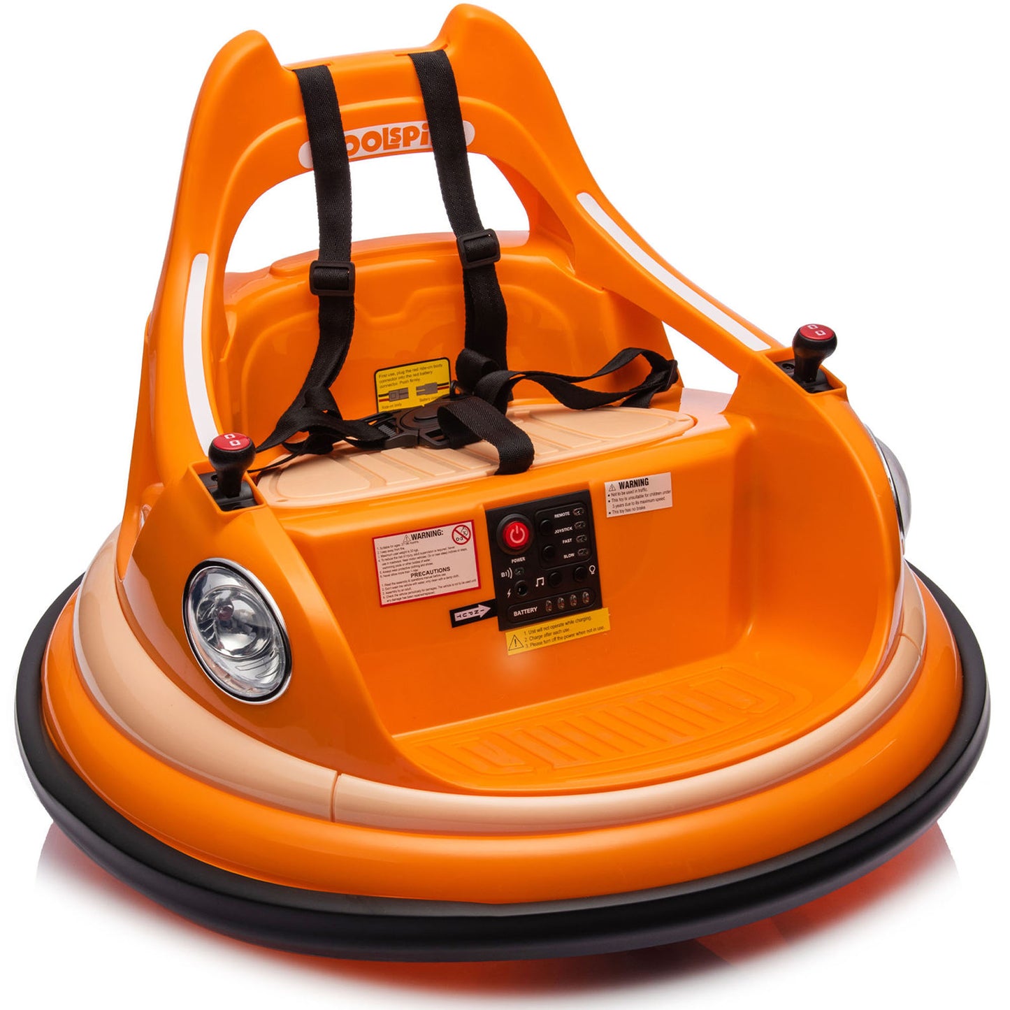 CASEMIOL 12V Bumper Car, Electric Ride On Bumper Car for Kids & Toddlers 1.5-6 Years Old, 3-Speed Baby Bumping Toy Cars with Remote and Self-Drive, LED Lights & 360 Degree Spin, Sound, Blue