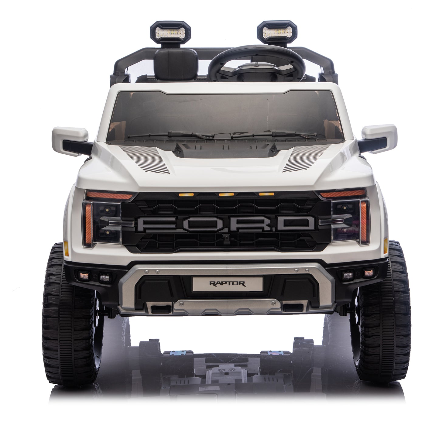 24V Ride On Toys for Big Kids 2 Seater, Ford F150 Electric Car for Kids, Battery Powered Kids Ride On Car to Drive, Toddler Car with Bluetooth LED Light for Boys Girls 3-8