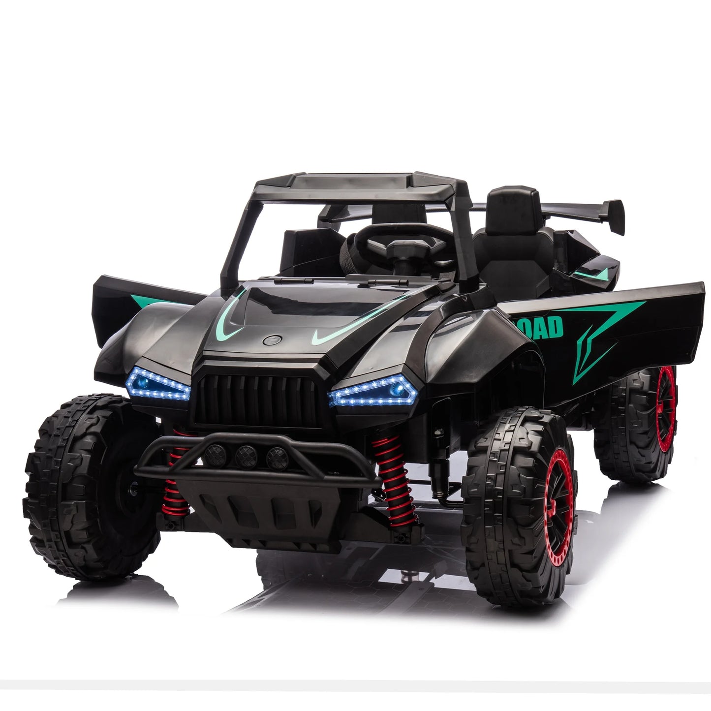 24V Kids Ride on Toys Car with Remote Control, Kids Electric Car with 2-Seater, Electric Police Car for Toddlers with Megaphone, Bluetooth, USB/TF, MP3, Kids' Electric Vehicles for Boys