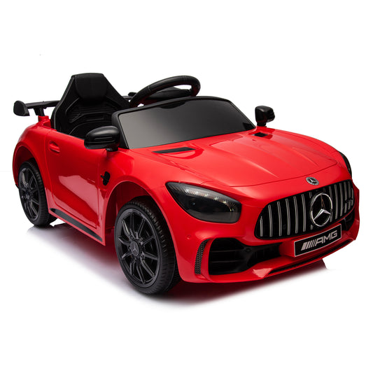 CASEMIOL 12V Licensed Mercedes-Benz Electric Ride on Car, 3 Speed Kids Ride on Toy Cars for Toddler w/ Remote Control, LED Lights, Kids' Electric Vehicles for 3 - 5 Years Old, Multi-color